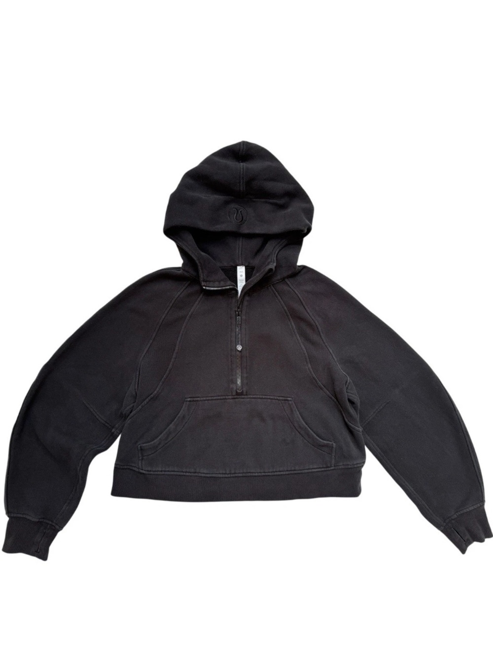 Lululemon Scuba Evolve Oversized Half Zip Hoodie Sz XS/S Black